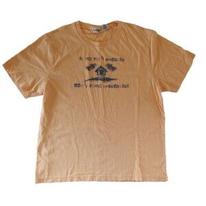 Vtg 90s TShirt If the Huts A Rockin Dont Come Knockin XL Orange Hawaiian Tropic